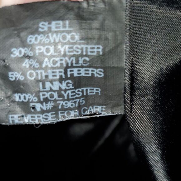 Anne klein wool pea coat black 3x - Picture 5 of 5